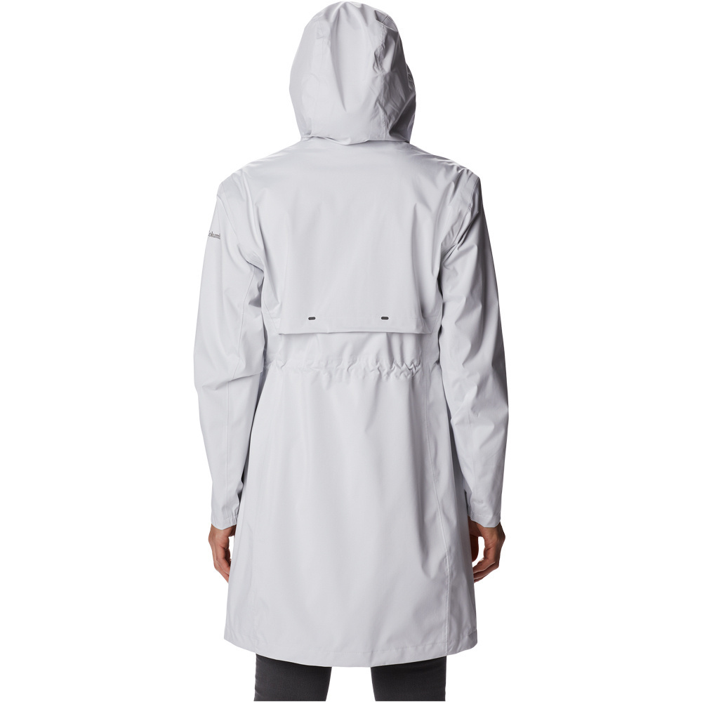 Columbia chaqueta impermeable mujer Weekend Adventure Long Shell vista trasera