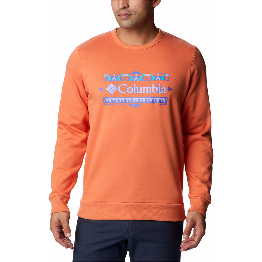 Columbia Sudaderas Montaña Hombre Tumalo Creek Crew vista frontal