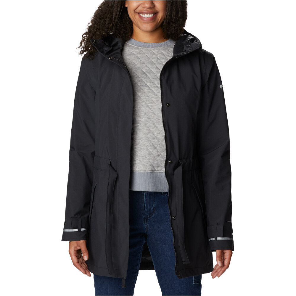 Columbia chaqueta impermeable mujer Here and There Trench II Jacket vista detalle