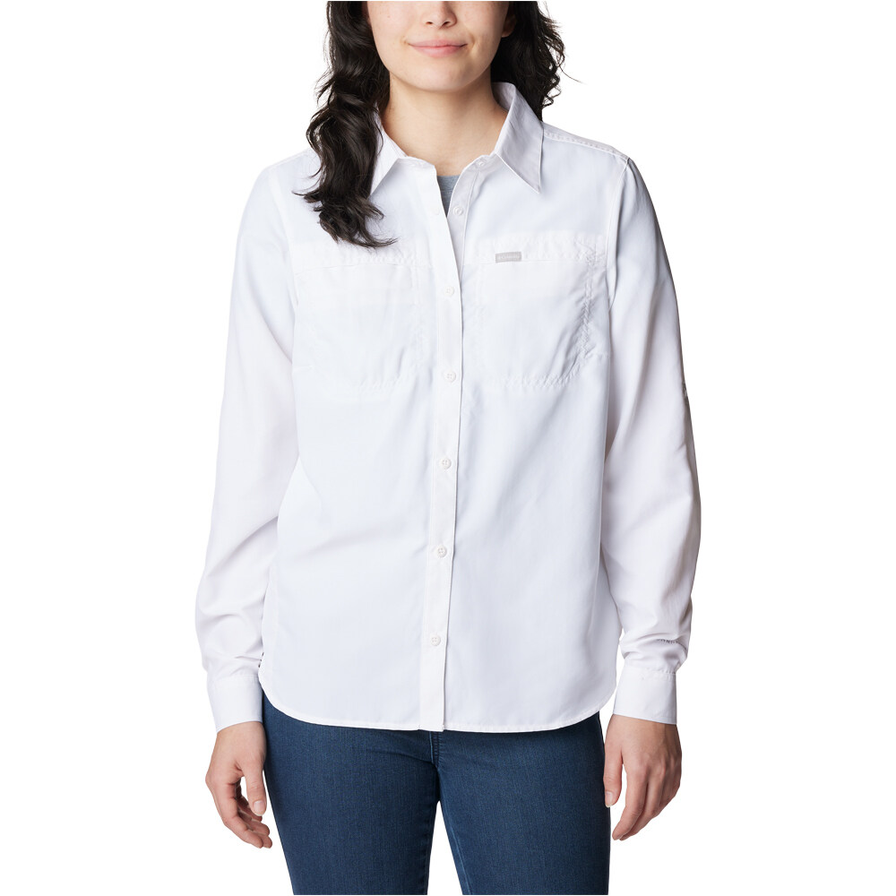 Silver ridge 30 camisa manga larga mujer Blanco (XL)