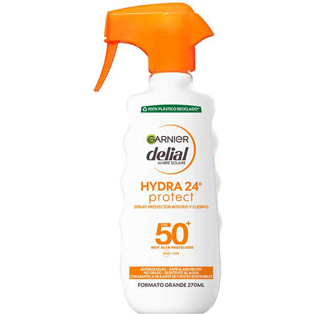 Delial protección solar corporal Pistola Hydra24 IP50 270ml vista frontal