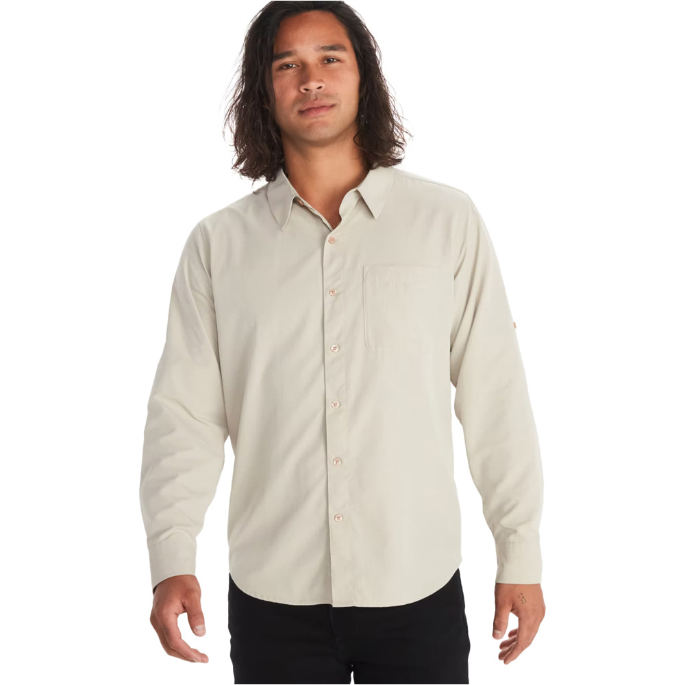 Marmot aerobora camisa montaña manga larga hombre