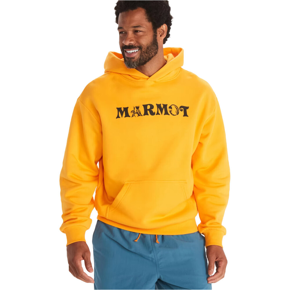 Marmot Sudaderas Montaña Hombre Earth Day Heavyweight Hoody vista frontal