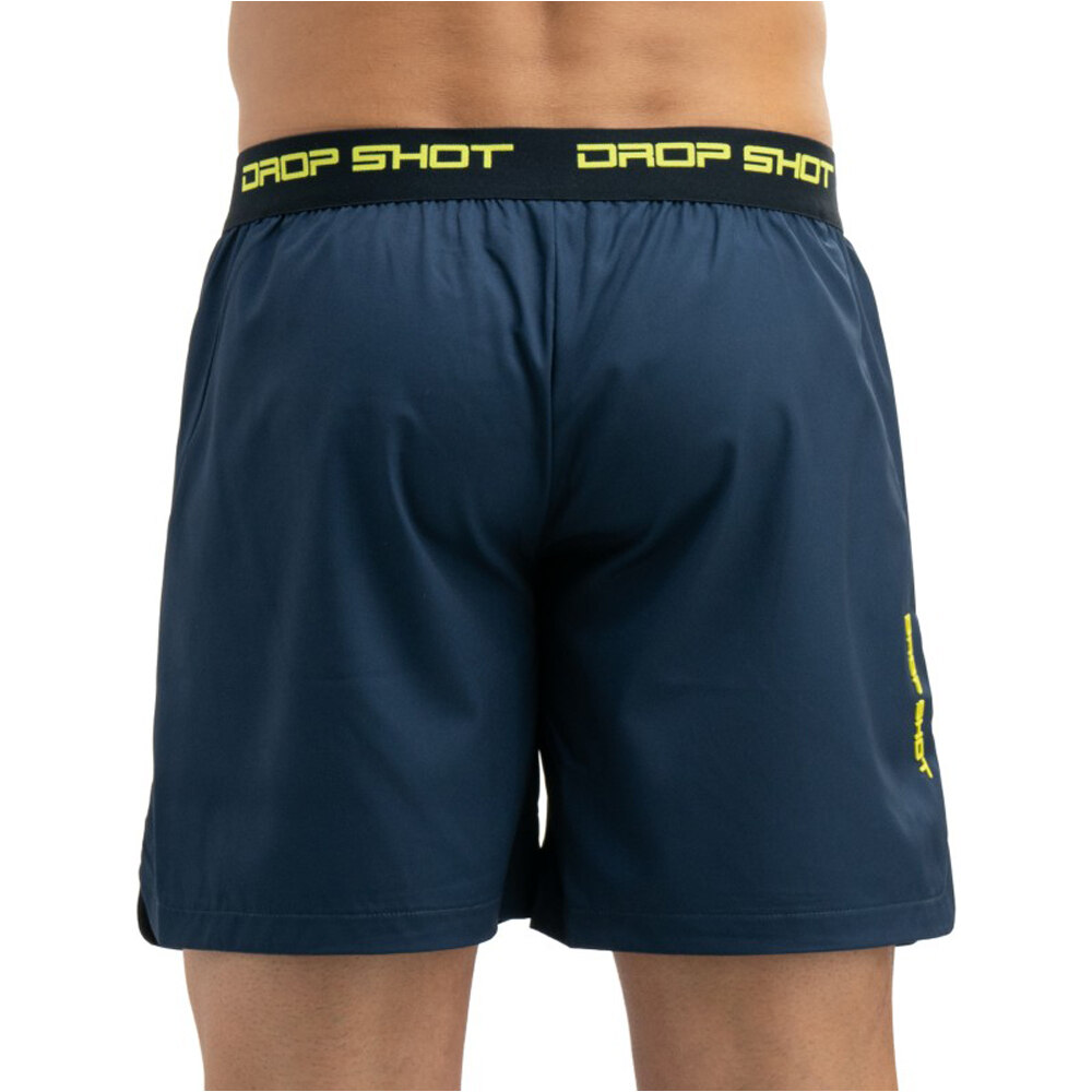 Dropshot pantalón tenis hombre SHORT ZAVEN LIMA vista trasera