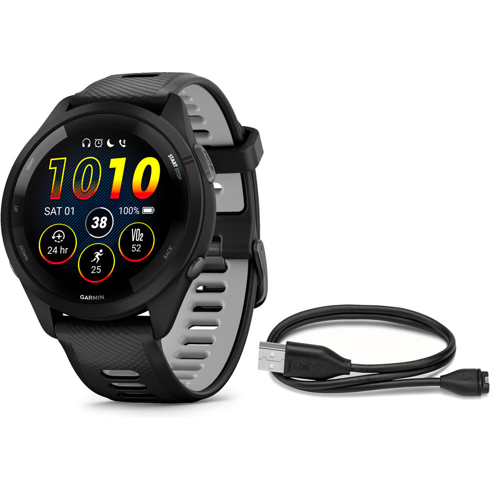 Garmin pulsómetros con gps Forerunner 265 vista frontal