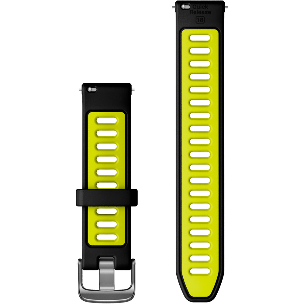 Garmin correas de relojes deportivos Correa Negro / Amarillo 18mm 01