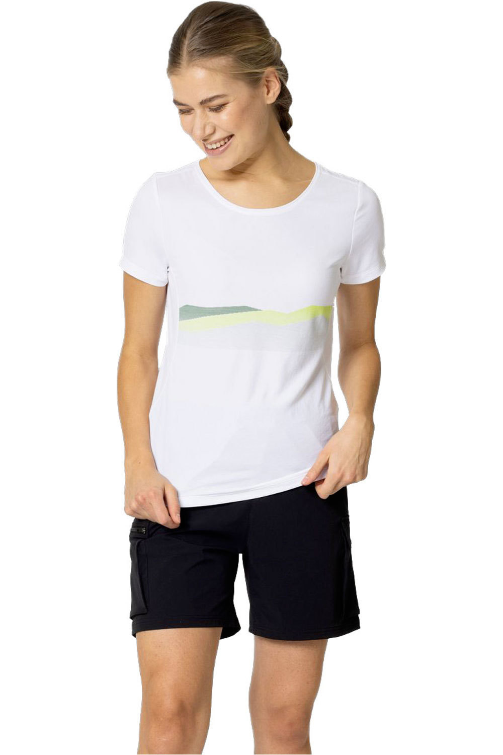 Ridgeline camiseta montaña manga corta mujer Blanco (M)