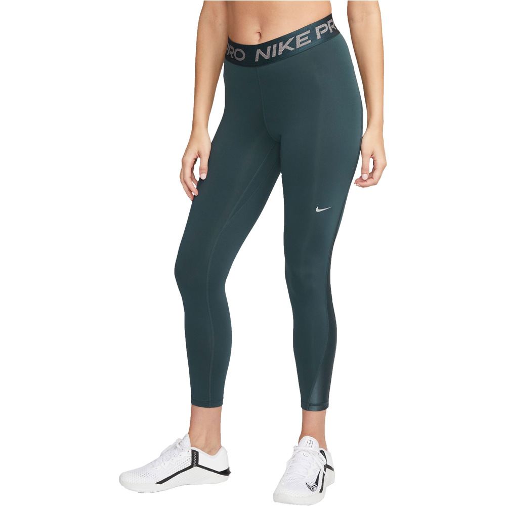 Nike pantalones y mallas largas fitness mujer W NP DF MR 7/8 TGHT SHINE vista frontal