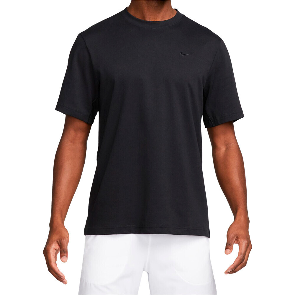 Dri-fit primary camiseta técnica manga corta hombre Negro (S)