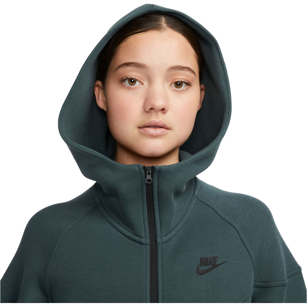 Nike sudadera mujer W NSW TCH FLC WR FZ HDY vista detalle