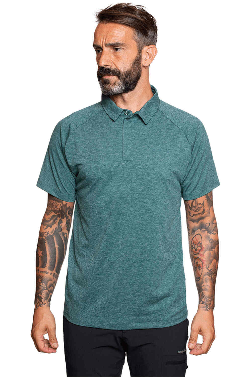 Trango camisa montaña manga corta hombre POLO GORDON vista frontal