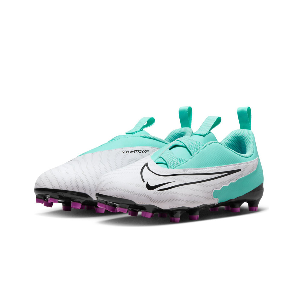 Nike botas de futbol niño cesped artificial JR PHANTOM GX ACADEMY FG/MG TURQNE lateral interior