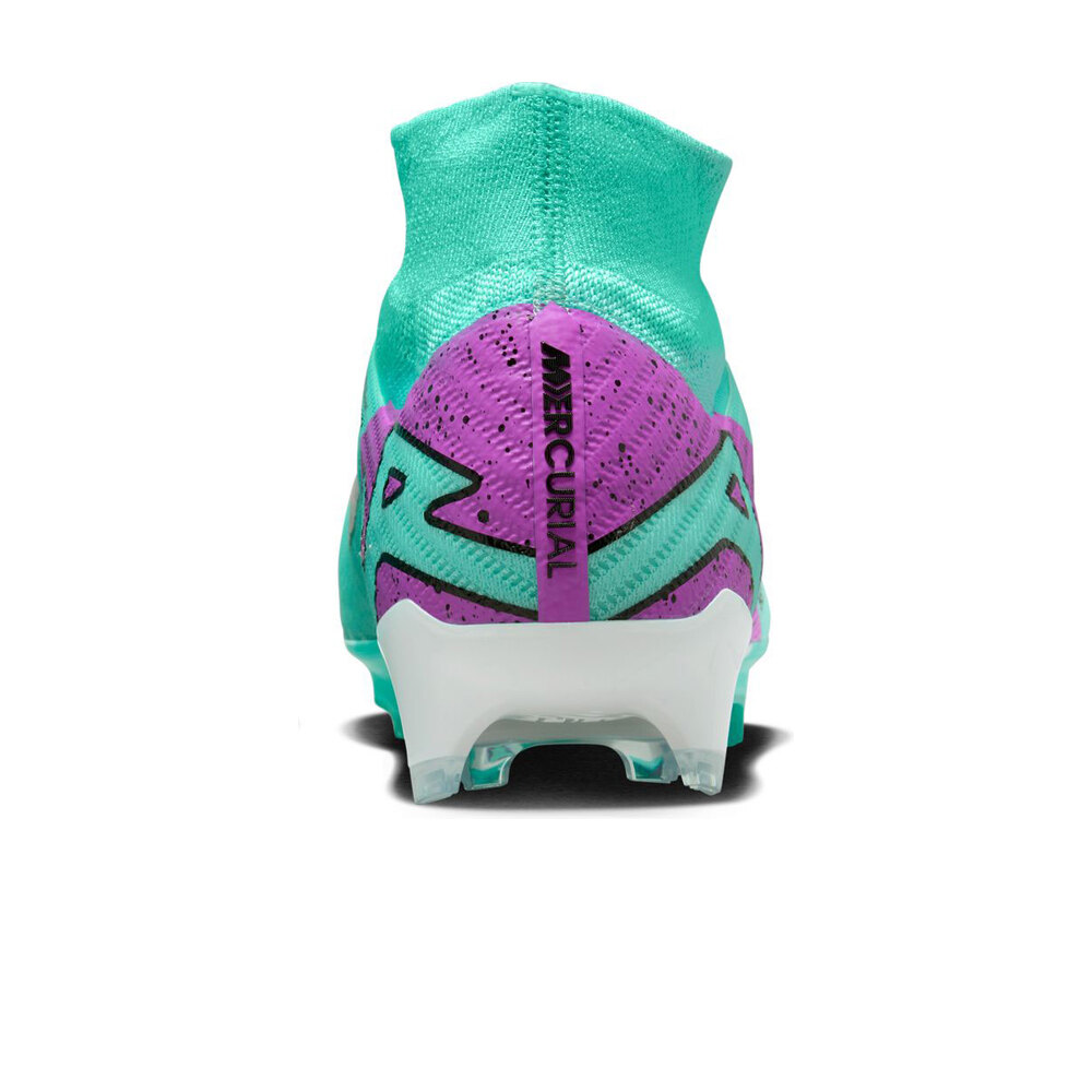 Nike botas de futbol cesped artificial MERCURIAL ZOOM SUPERFLY 9 ELITE FG vista trasera