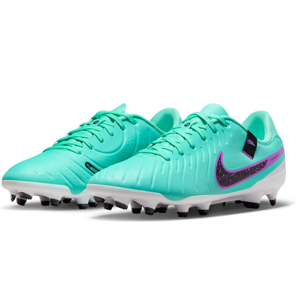 Nike botas de futbol cesped artificial TIEMPO LEGEND 10 ACADEMY FG/MG TURQNE vista trasera