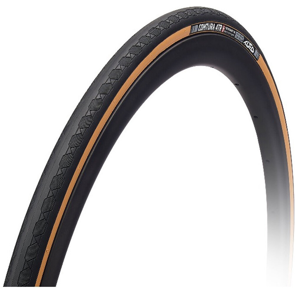 Cubierta comtura 4tr 700x25c tubeless cubiertas carretera Negro (UNICA)
