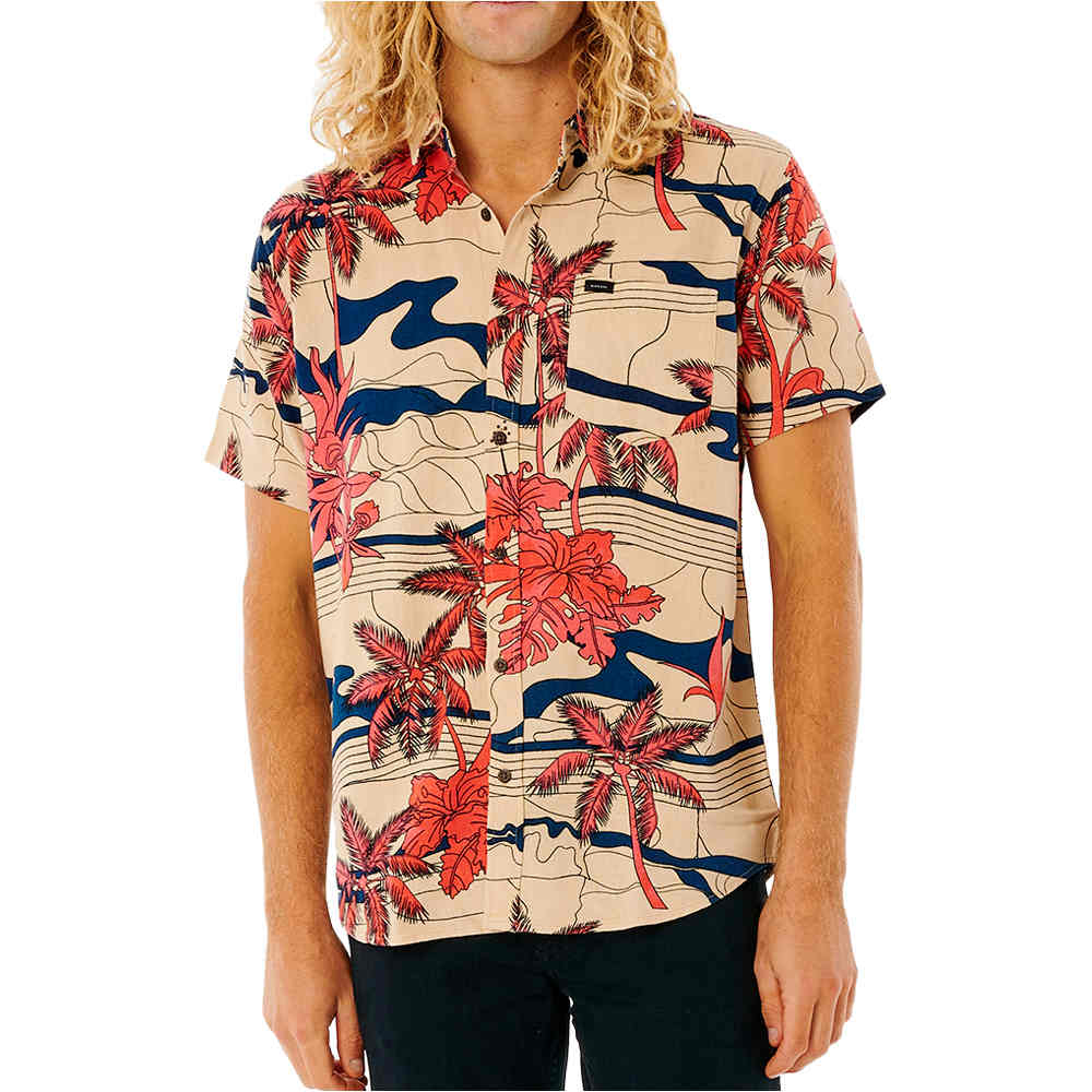 Rip Curl camisa manga corta hombre BARREL KILLA S/S SHIRT vista frontal