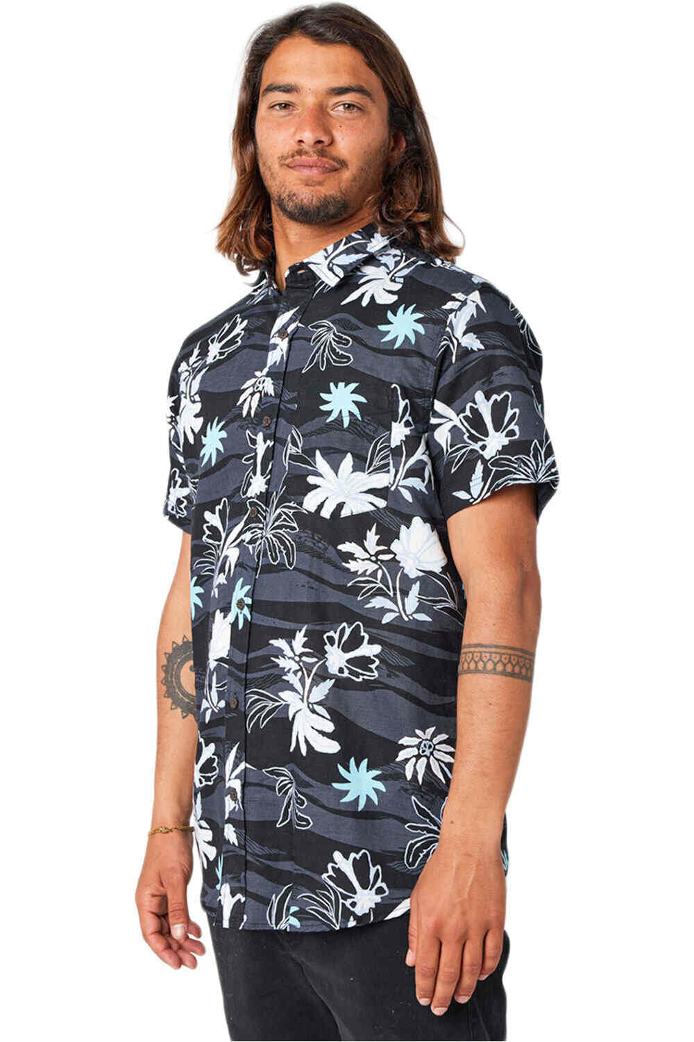 Rip Curl camisa manga corta hombre SWC BOTANICA S/S SHIRT vista detalle