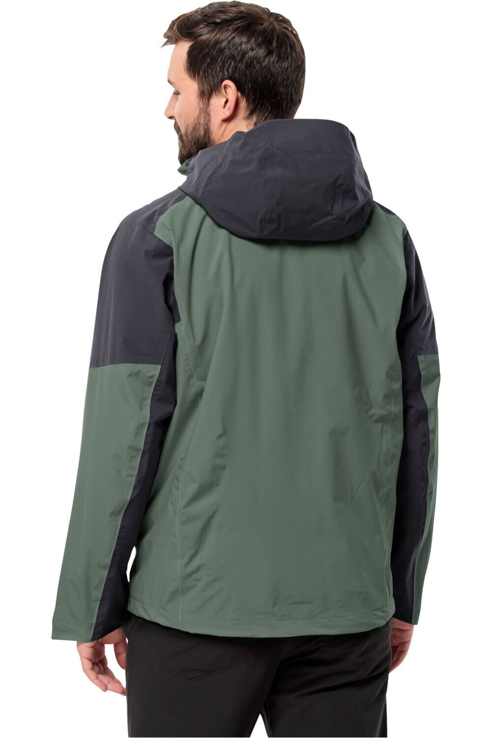 Jack Wolfskin chaqueta impermeable hombre EAGLE PEAK 2L JKT M vista trasera