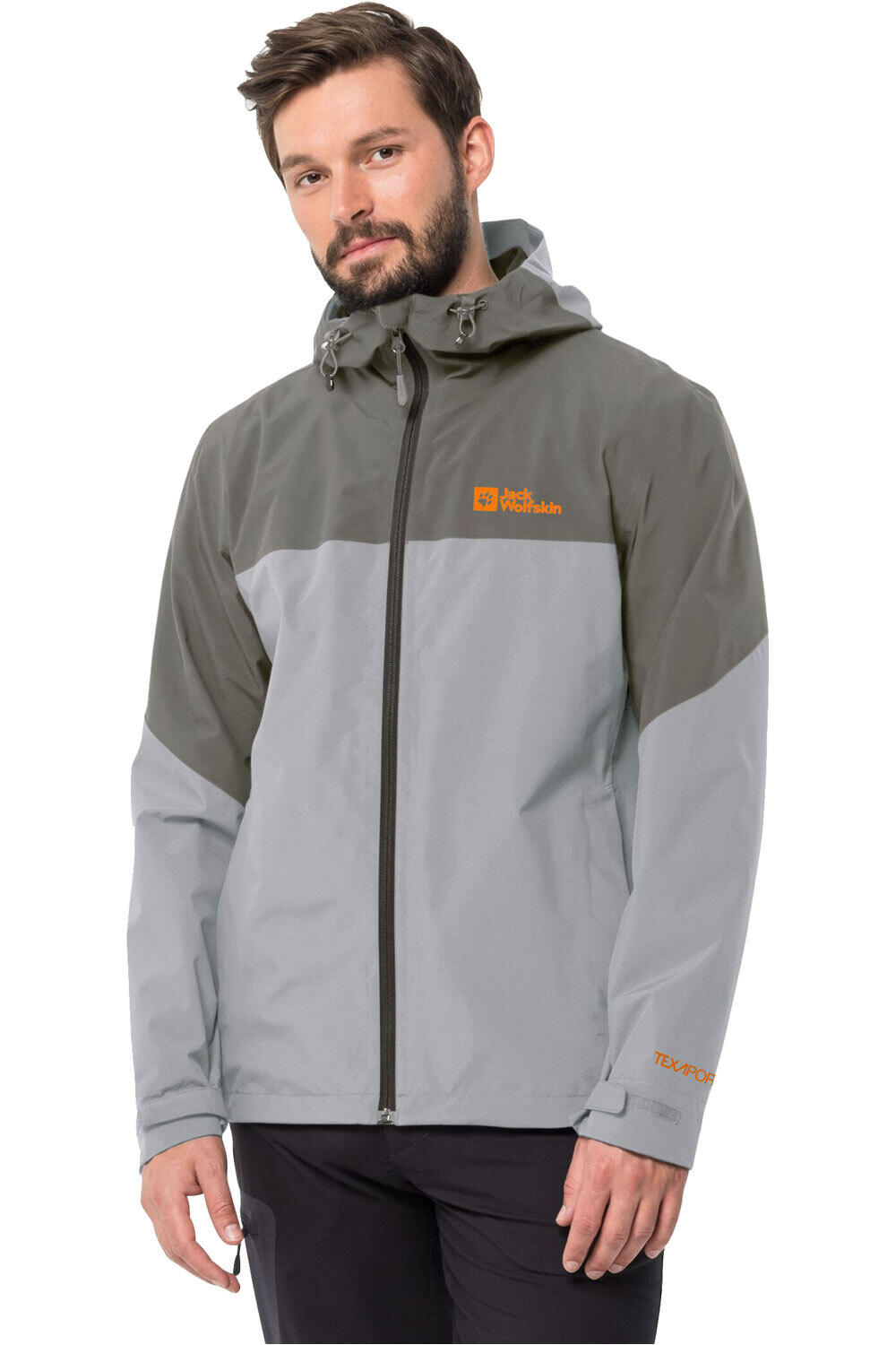 Jack Wolfskin chaqueta impermeable hombre WEILTAL 2L JKT M vista frontal