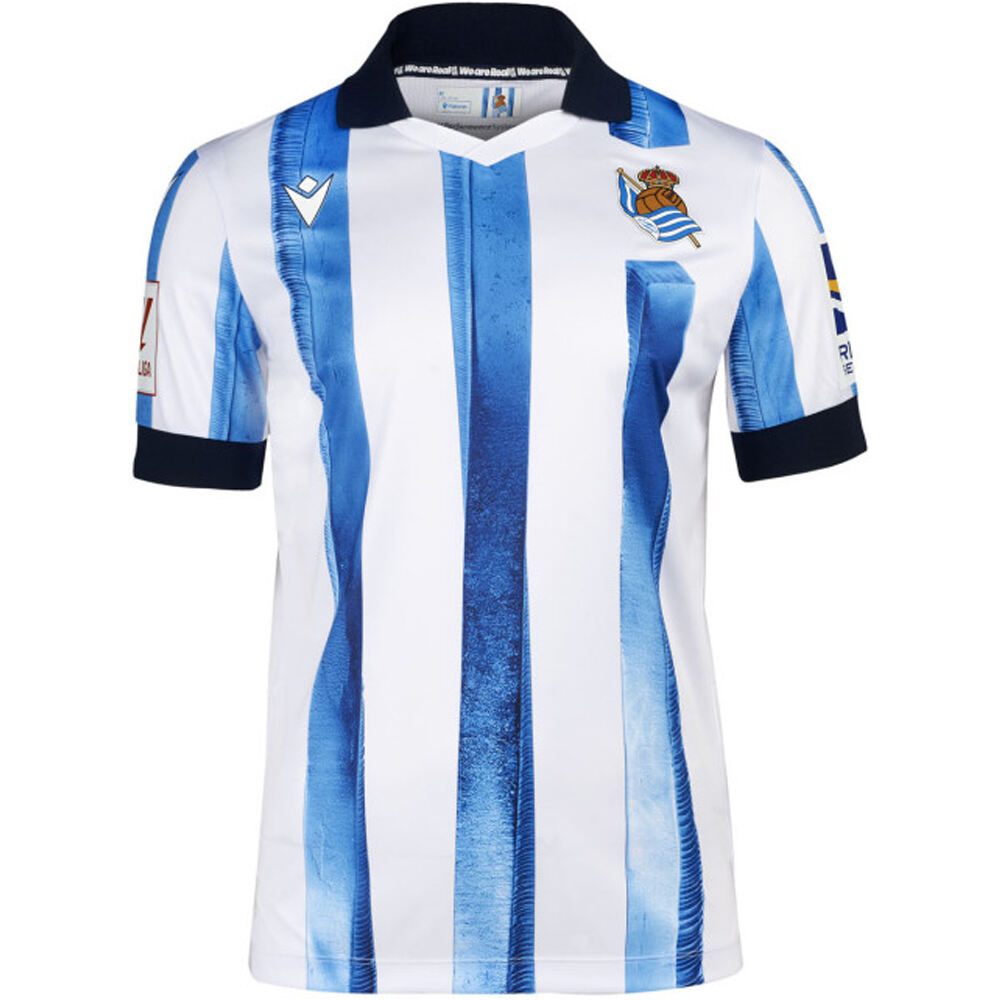 Real Sociedad camiseta de fútbol oficiales niño R.SOCIEDAD 24 H JSY Y vista frontal