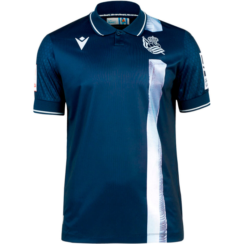 Real Sociedad camiseta de fútbol oficiales niño R.SOCIEDAD 24 A JSY Y vista frontal
