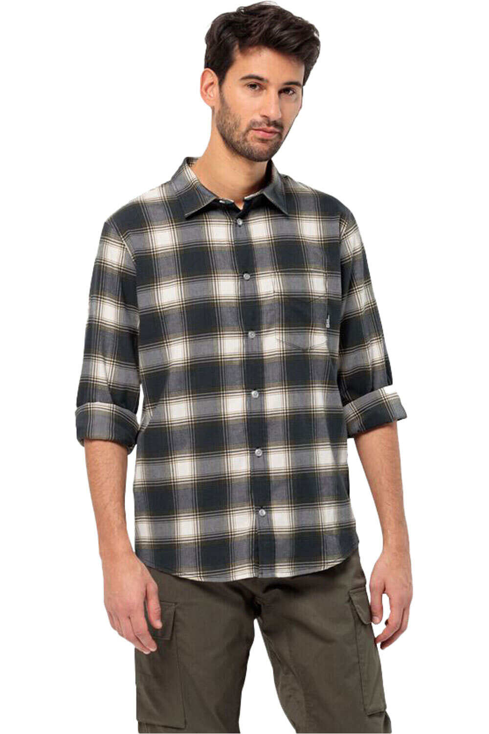 Jack Wolfskin wanderweg camisa manga larga hombre