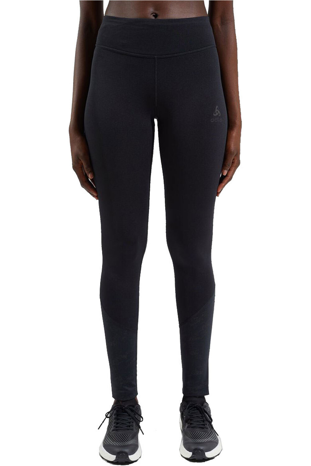 Essential print malla larga running mujer Negro (L)