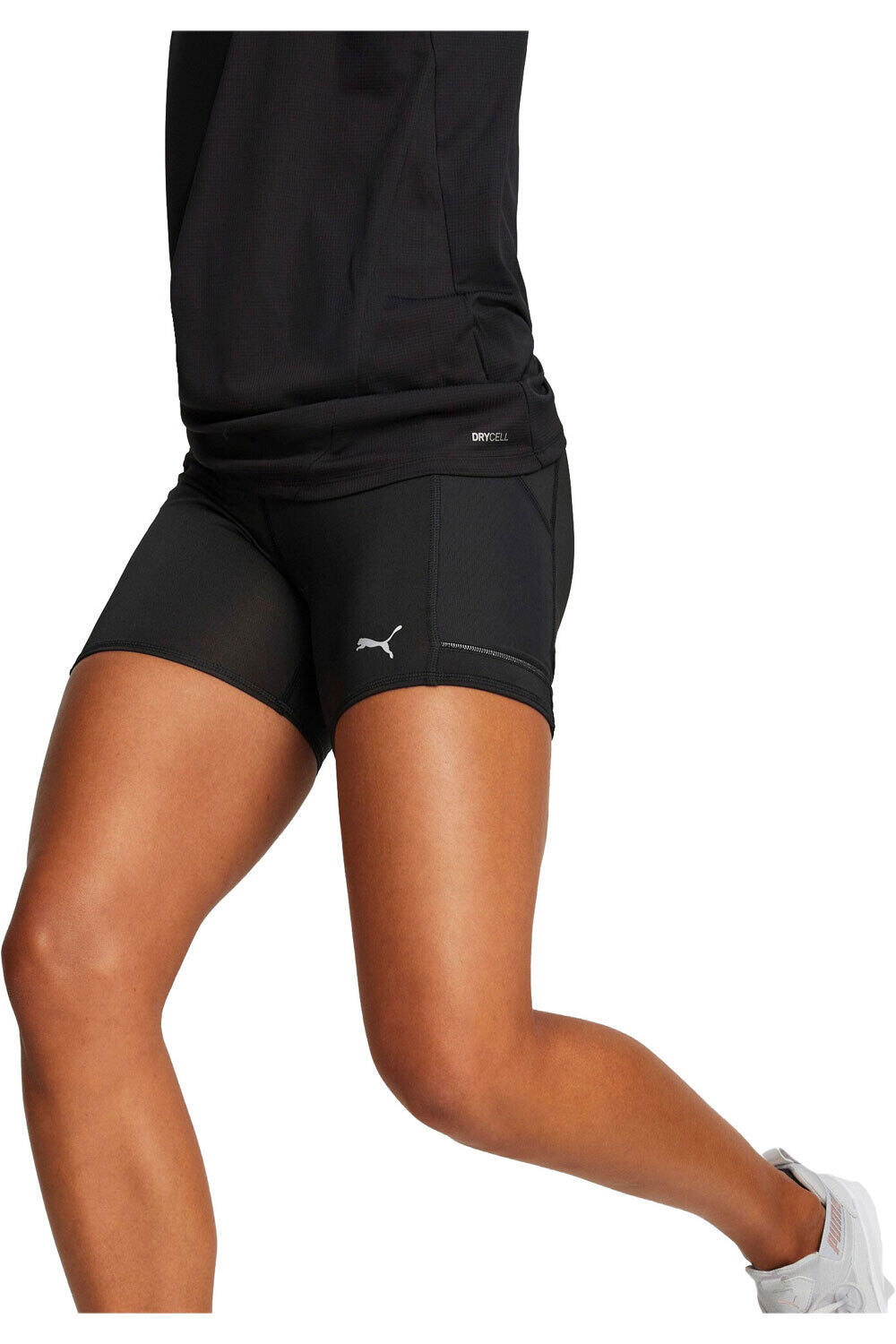 Puma malla corta running mujer RUN FAVORITE SHORT TIGHT W vista trasera