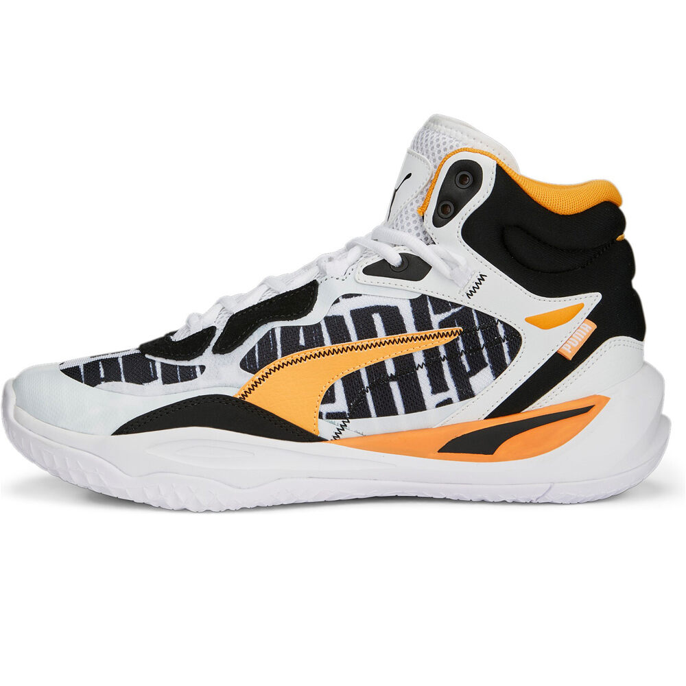 Puma zapatilla baloncesto Playmaker Pro Mid Block Party lateral exterior