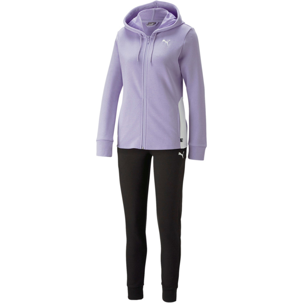 Puma chándal mujer Classic Hooded Tracksuit TR cl vista frontal