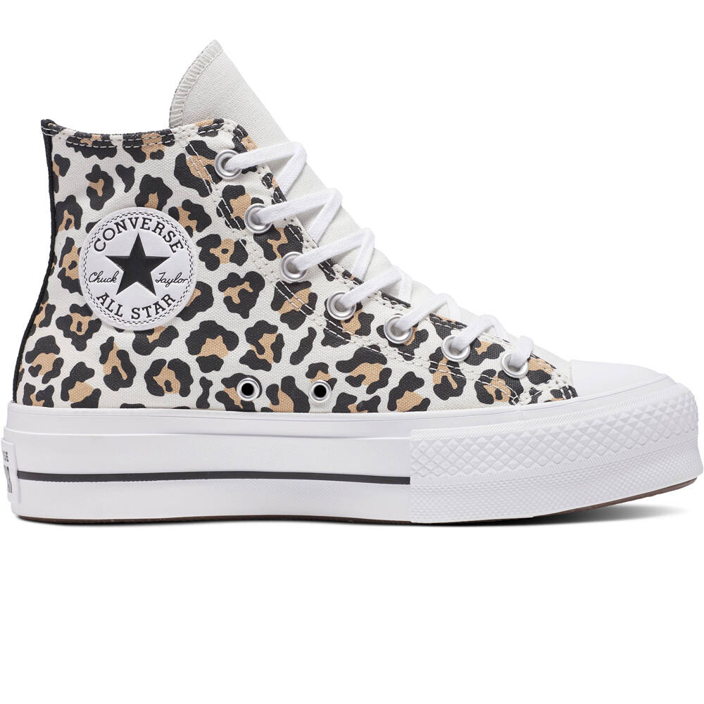 Converse zapatilla moda mujer CHUCK TAYLOR ALL STAR LIFT PLATFORM LEOPARD LOVE lateral exterior