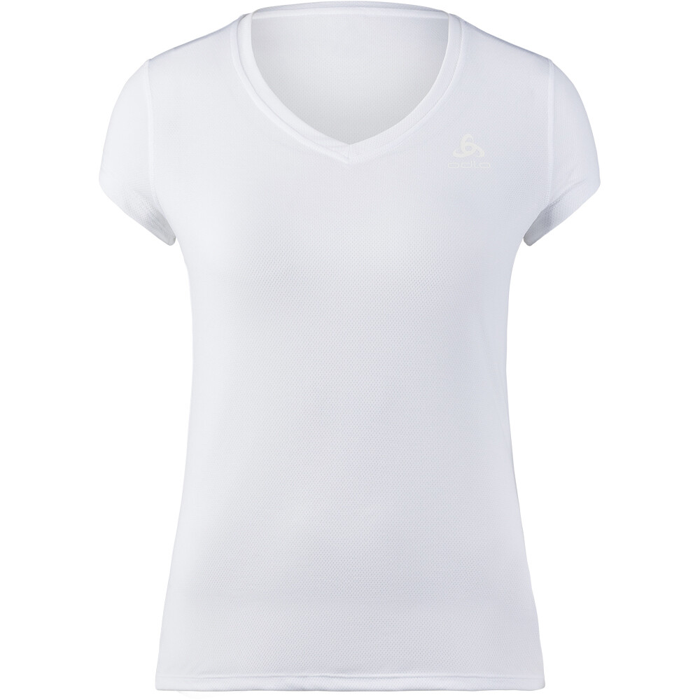 Odlo camisetas termicas mujer BL TOP v-neck s/s ACTIVE EVERYDAY ECO 2P vista frontal