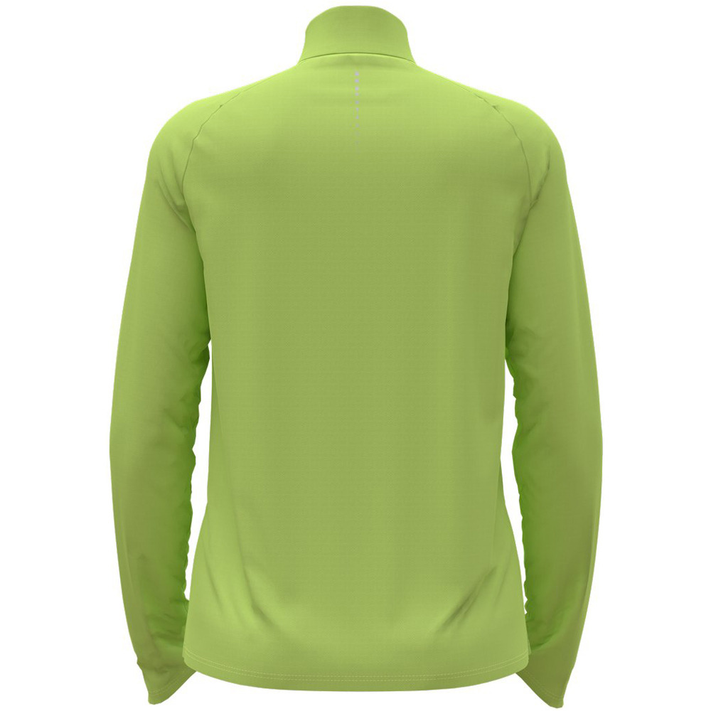 Odlo camiseta técnica manga larga mujer Mid layer ESSENTIAL 1/2 ZIP vista trasera