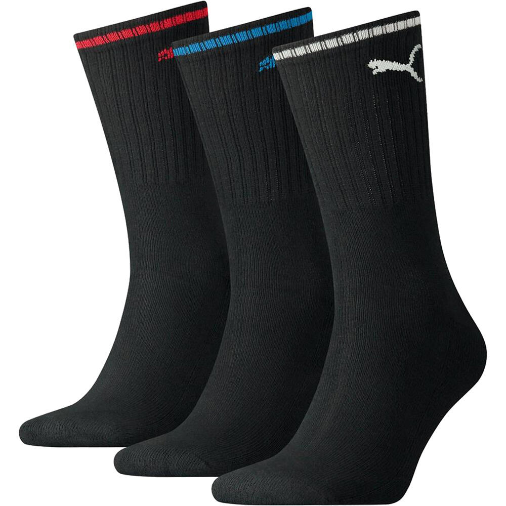 Puma calcetines deportivos CREW SOCK STRIPE 3P vista frontal