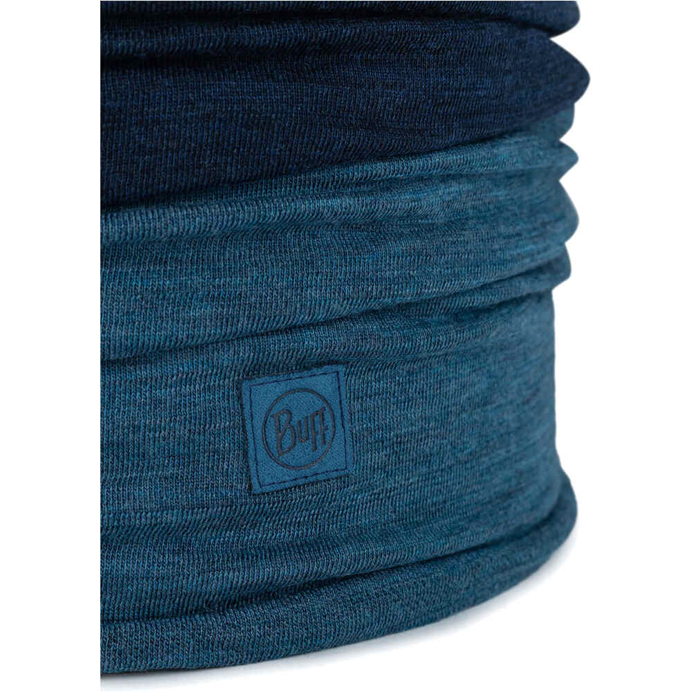 Buff tubular Merino Move DENIM vista detalle