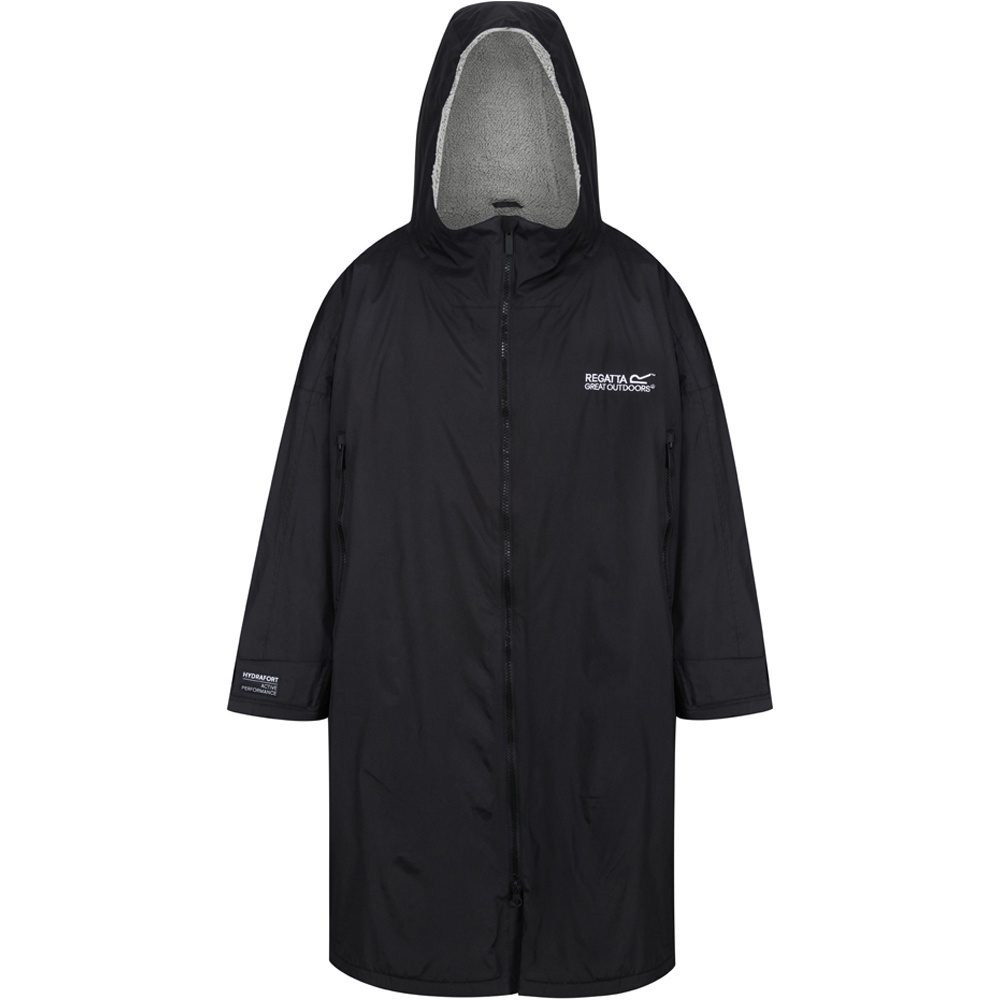 Waterproof robe poncho montaña Negro (L/XL)