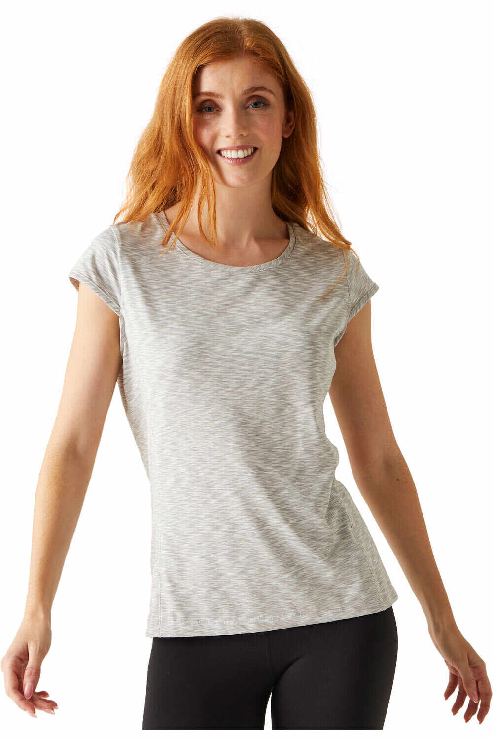 Hyperdimension ii camiseta montaña manga corta mujer Gris (18)