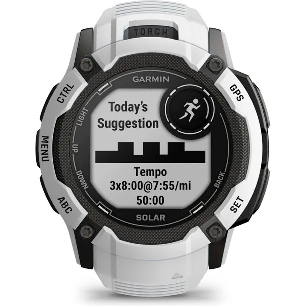 Garmin pulsómetros con gps Instinct 2X Solar Whitestone 04