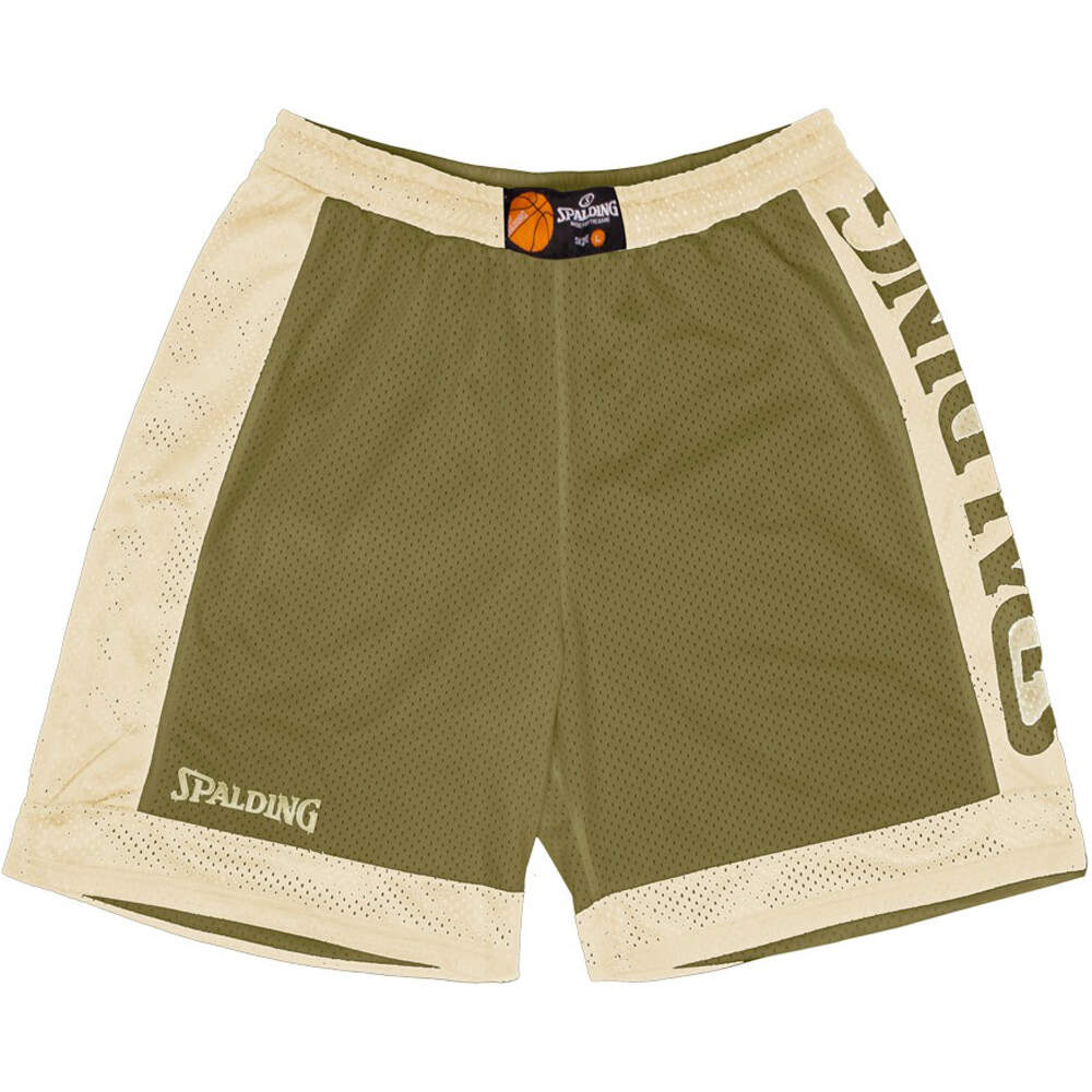 Reversible pantalón baloncesto Verde (XXL)