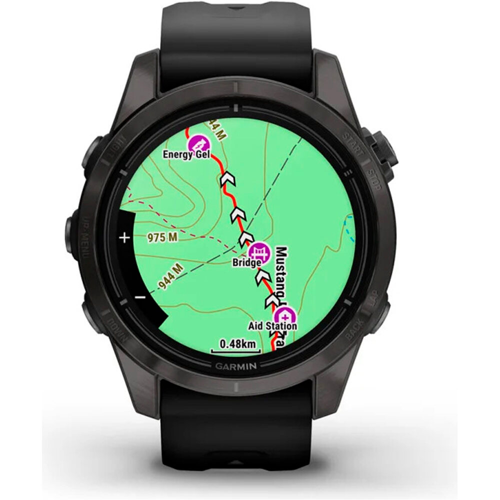 Garmin pulsómetros con gps EPIX PRO, 42mm, Saph, CrbnGry DLC Ti, Bl 02