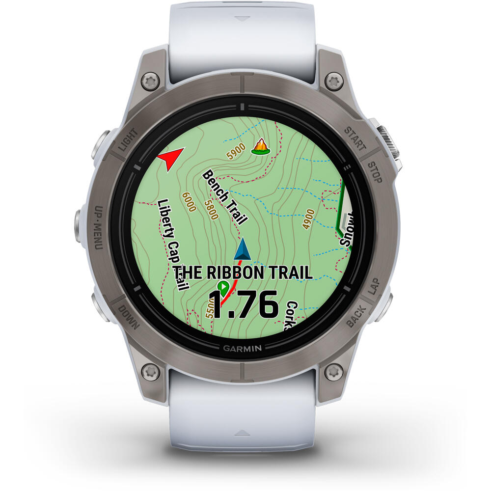 Garmin pulsómetros con gps EPIX PRO, 47,Saph,Ti Whitestone 03