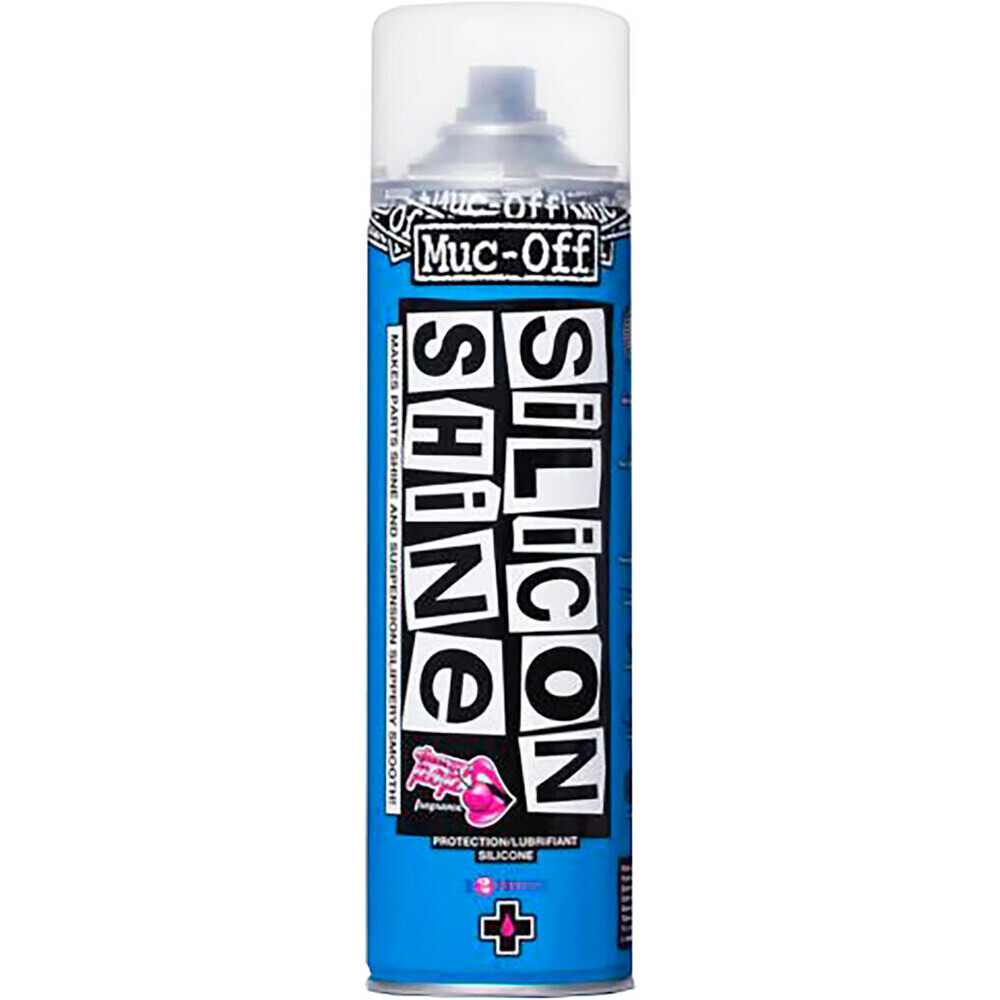 Mucoff abrillantador y desengrasante bicicleta SPRAY ABRILLANTADOR 500ml SILICONE SHINE vista frontal