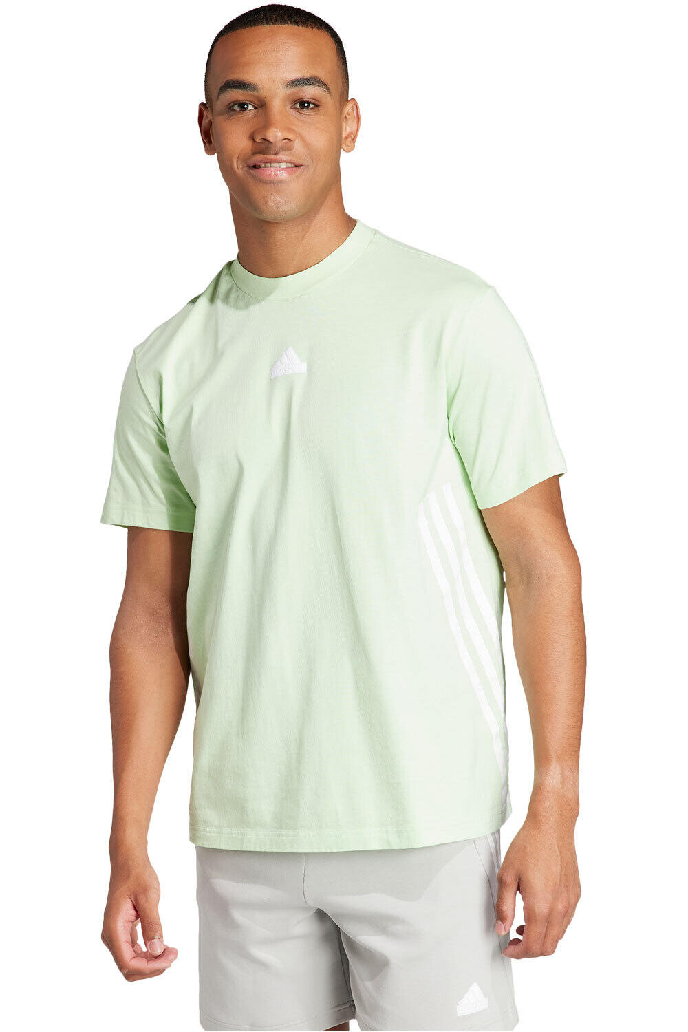 Future icons 3 stripes camiseta manga corta hombre Verde (XL)