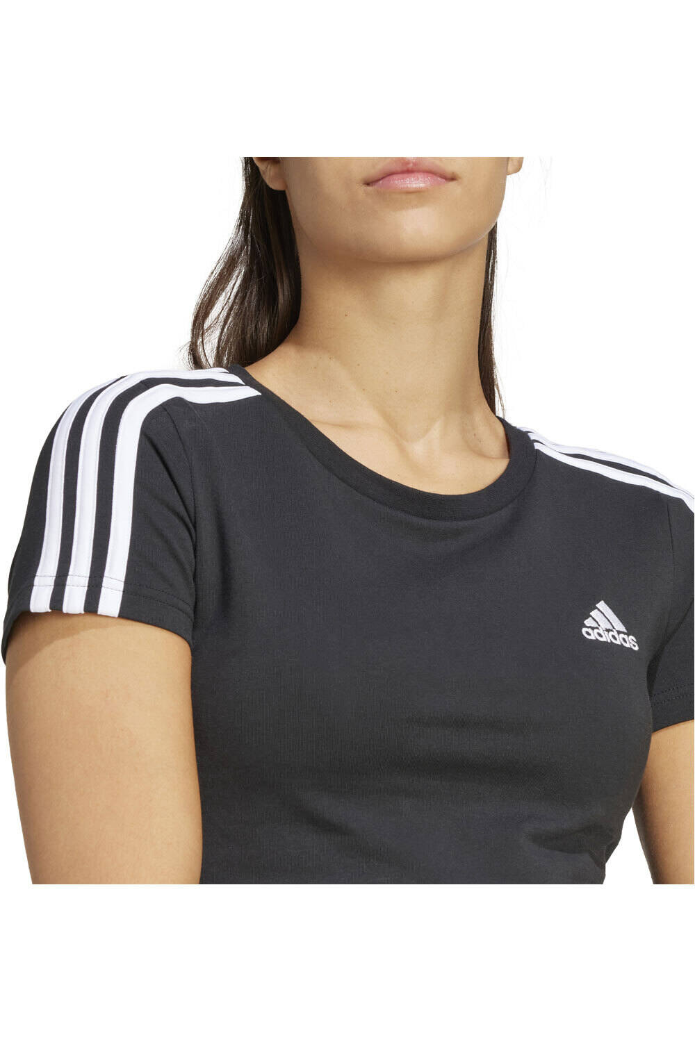 adidas camiseta manga corta mujer W 3S BABY T vista detalle