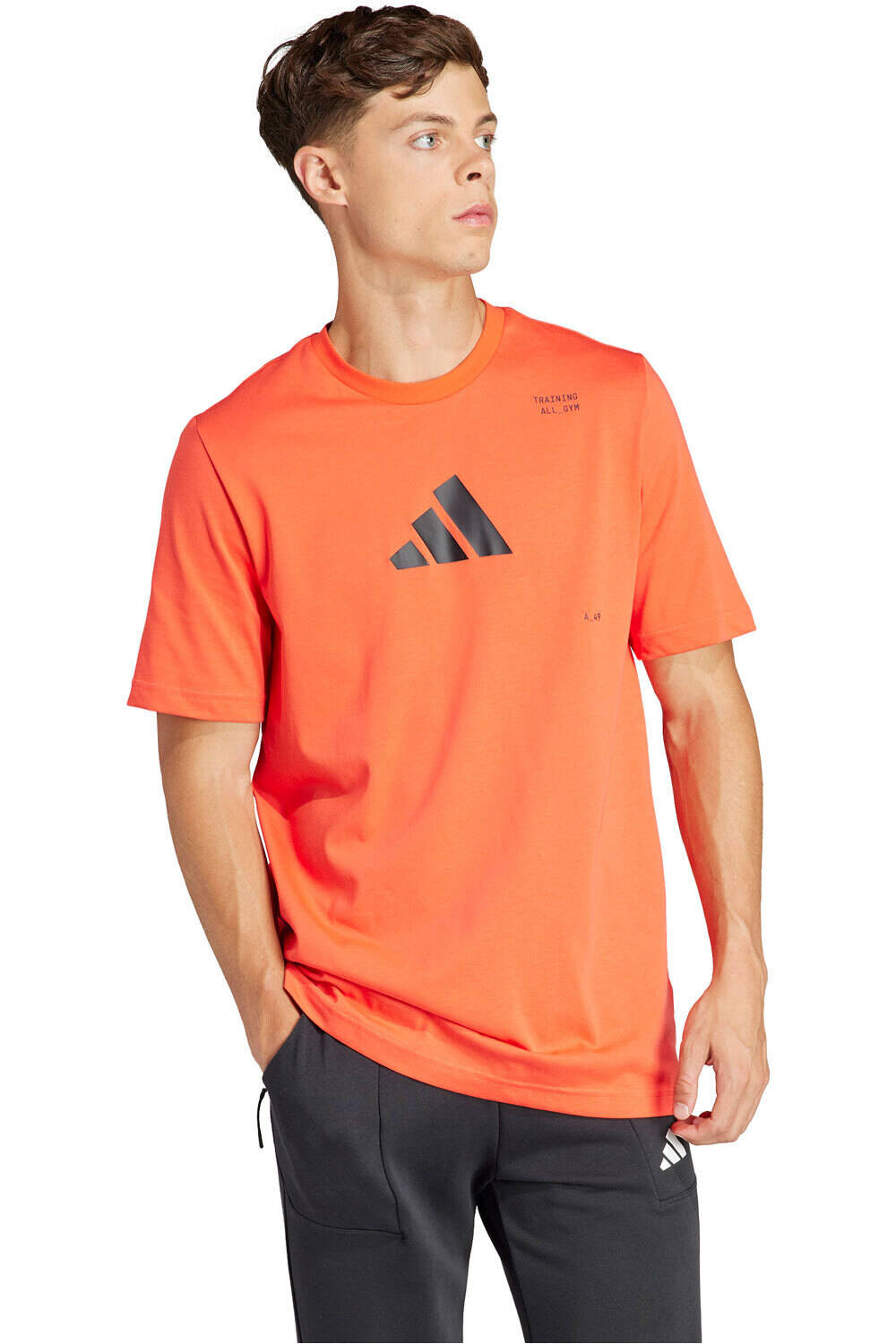 adidas camiseta fitness hombre M TR CAT G T vista frontal