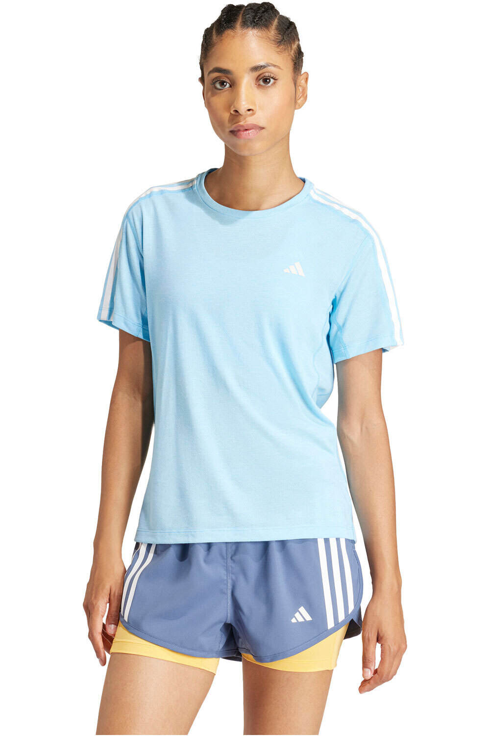 adidas camiseta entrenamiento manga corta mujer OTR E 3S TEE vista frontal