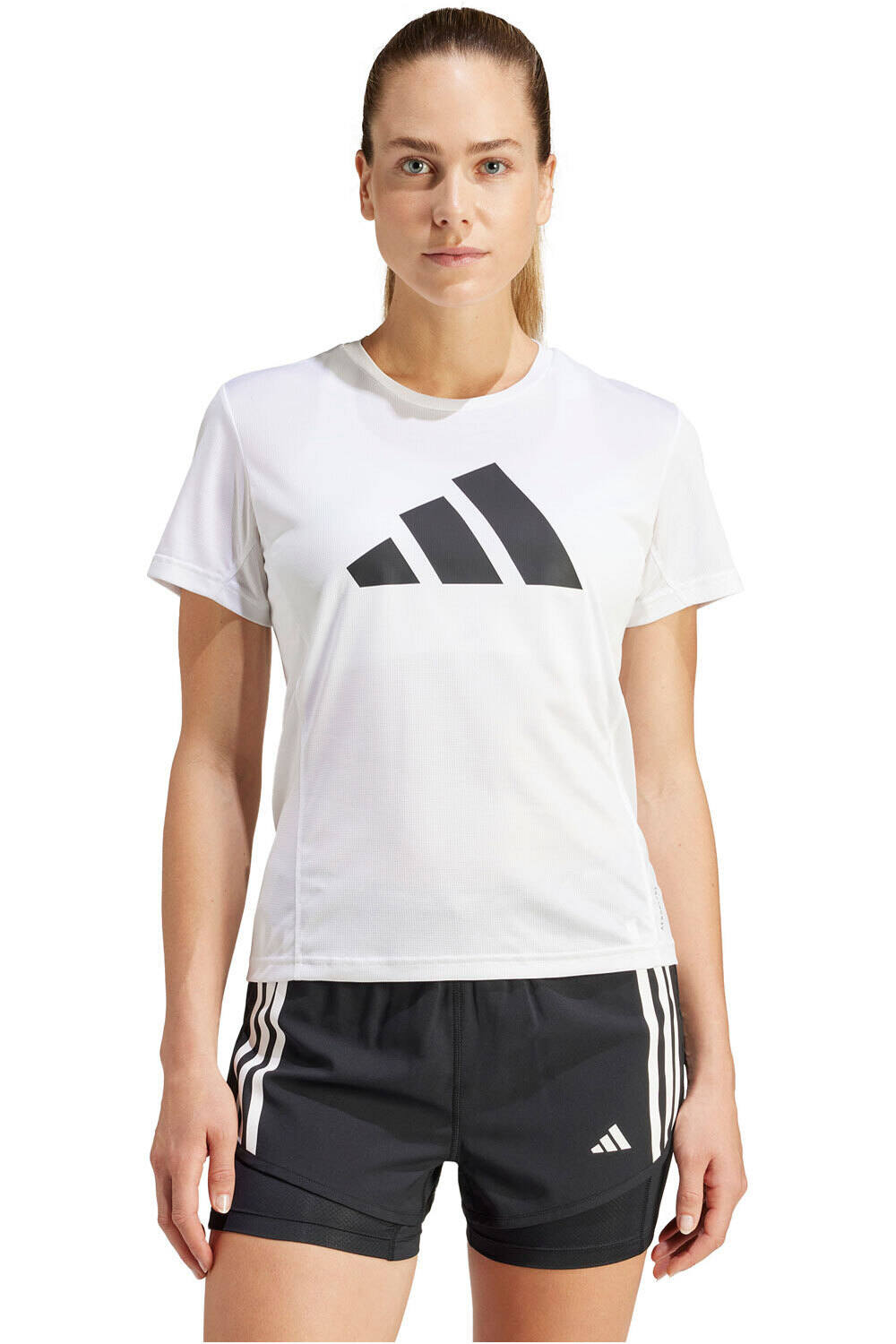 adidas camiseta entrenamiento manga corta mujer RUN IT TEE vista frontal