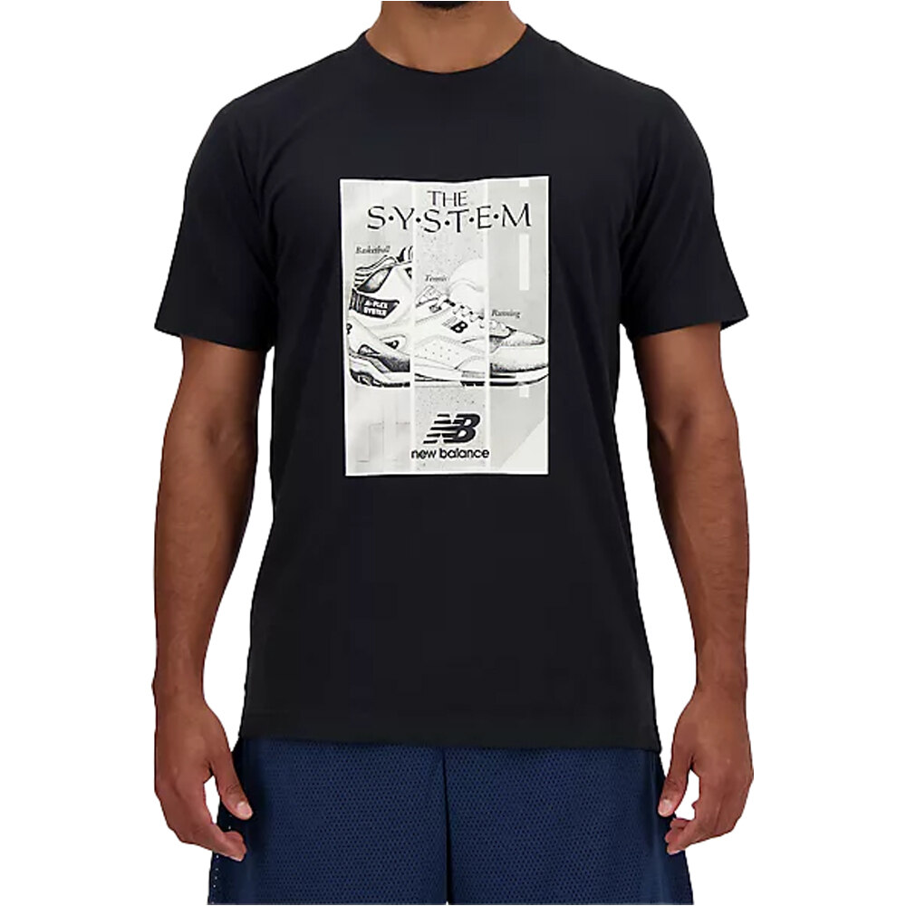 Poster camiseta manga corta hombre Negro (L)