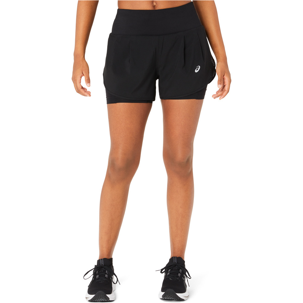 Asics road 2-n-1 pantalón running mujer