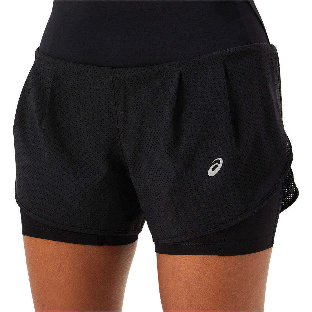 Asics pantalones cortos trail running mujer ROAD 2-N-1 3.5IN SHORT 03